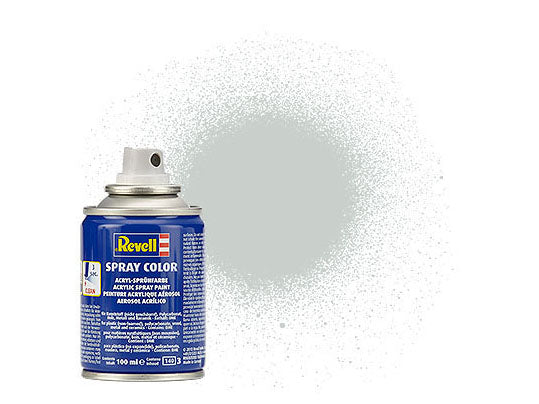 Revell 34371 Light Grey Semi-Gloss Spray Color Acrylic Paint - 100 ml. Spray Can