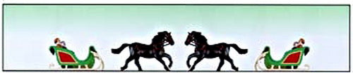 Model Power 6054 O Scale Horse & Sleigh W/2-Figures