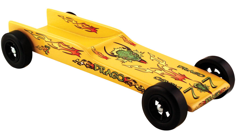 PineCar P3969 White Lightning Pre-Cut Design