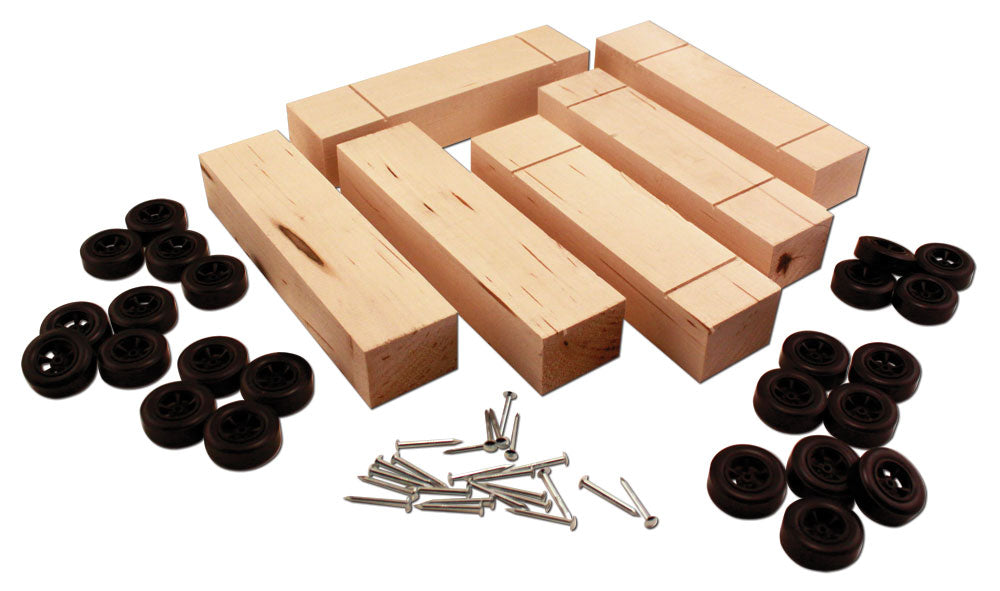 PineCar P4051 Basic Block Kit (Pack of 6)