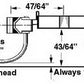 Kadee 742 O Medium Overset Shank Metal Coupler with Plastic #817 Draft Gear Box