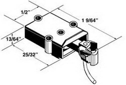 Kadee 747 O Medium Underset Shank Metal Coupler with Plastic #817 Draft Gear Box