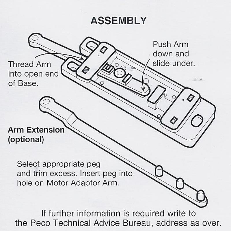 Peco PL-12X HO Adaptor Base - No Spring
