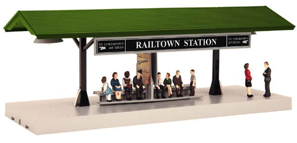 MTH 30-9163 RailTown Operating Station Platform NIB
