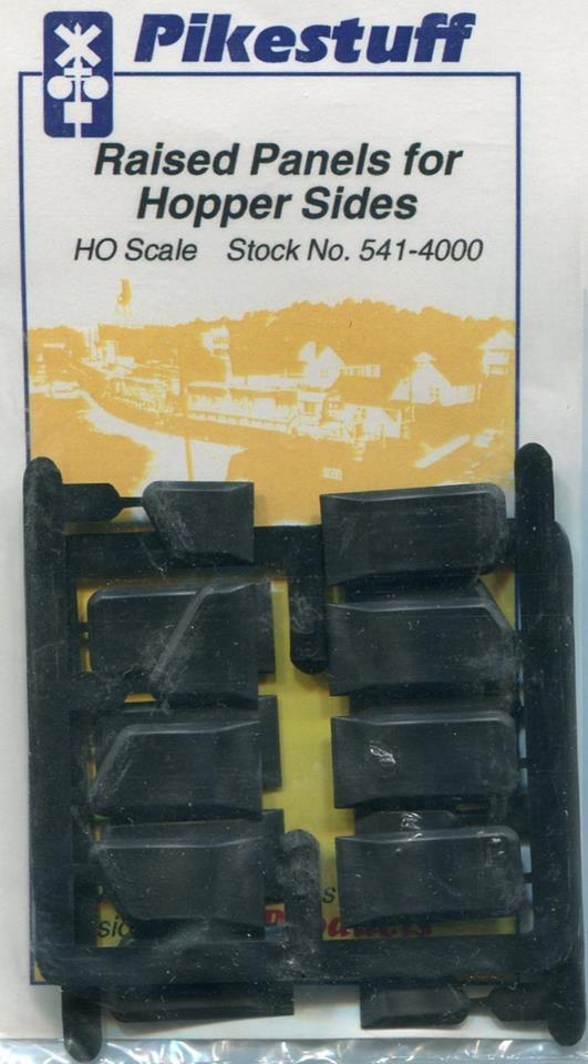Pikestuff 541-4000 HO Raised Panels for Hopper Sides Color May Vary