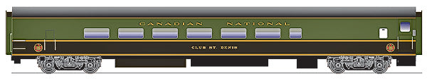 Rapido Trains 112007 HO Scale Canadian National Club Galley Diner Car
