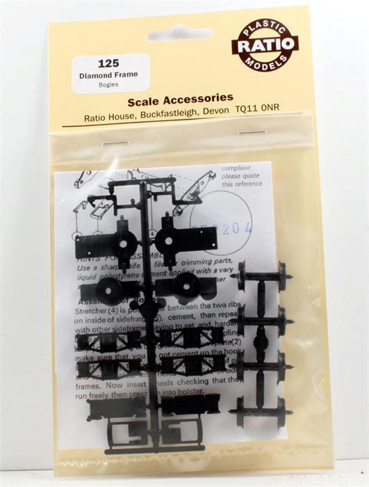 Ratio 125 HO Diamond Frame Bogies (Spoked Wheels) (Pack of 2)