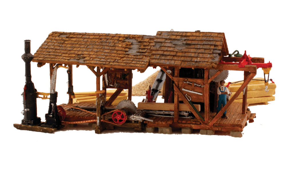 Woodland Scenics BR5044 HO Built-&-Ready Buzz's Sawmill Building