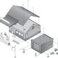 Woodland Scenics PF5203 N Sonny's Super Service Building Kit LN/Box
