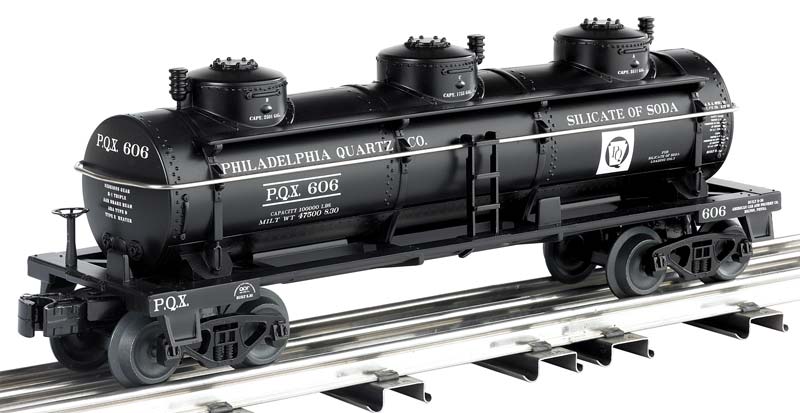 Williams 47113 O 3-Dome Tank Car Philadelphia Quartz