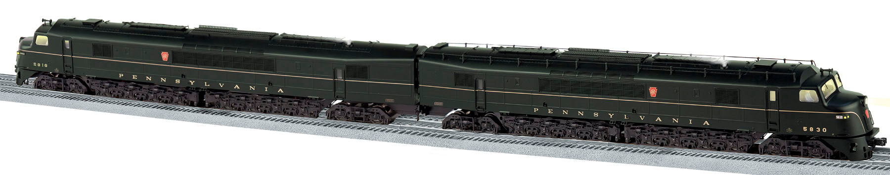 Lionel 6-34683 O VISIONLINE PRR Centipede AA Diesel Locomotive Set #5830/5818