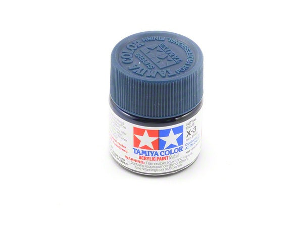 Tamiya 81503 Acrylic Mini X-3 Royal Blue - 10ml Bottle Paint