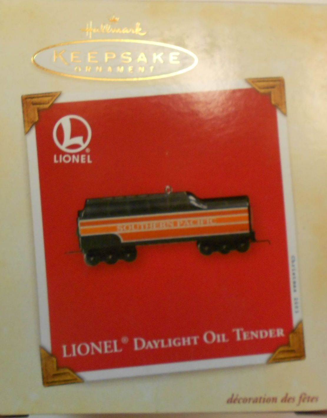 Hallmark QXI8249 Lionel Daylight Oil Tender Christmas Tree Ornament