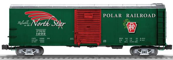 Lionel 6-17752 O Gauge Polar Railroad Round Roof Boxcar #1202 NIB