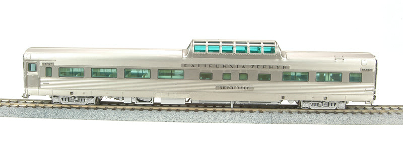 Broadway Limited 1497 HO CB&Q Silver Rifle California Zephyr Vista Dome #4720