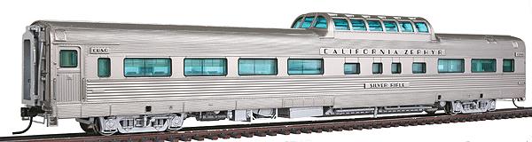 Broadway Limited 1497 HO CB&Q Silver Rifle California Zephyr Vista Dome #4720