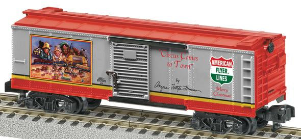 American Flyer 6-48831 S Gauge Angela Trotta Circus Comes to Town Boxcar NIB