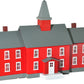 Model Power 783 HO Little Red School House Assembled Lighted W/2 Figures