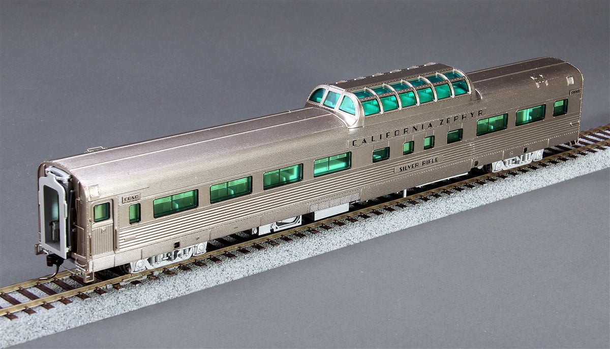 Broadway Limited 1497 HO CB&Q Silver Rifle California Zephyr Vista Dome #4720