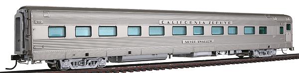 Broadway Limited 1526 HO WP Silver Swallow CA Zephyr 6-Bedroom Sleeper #852
