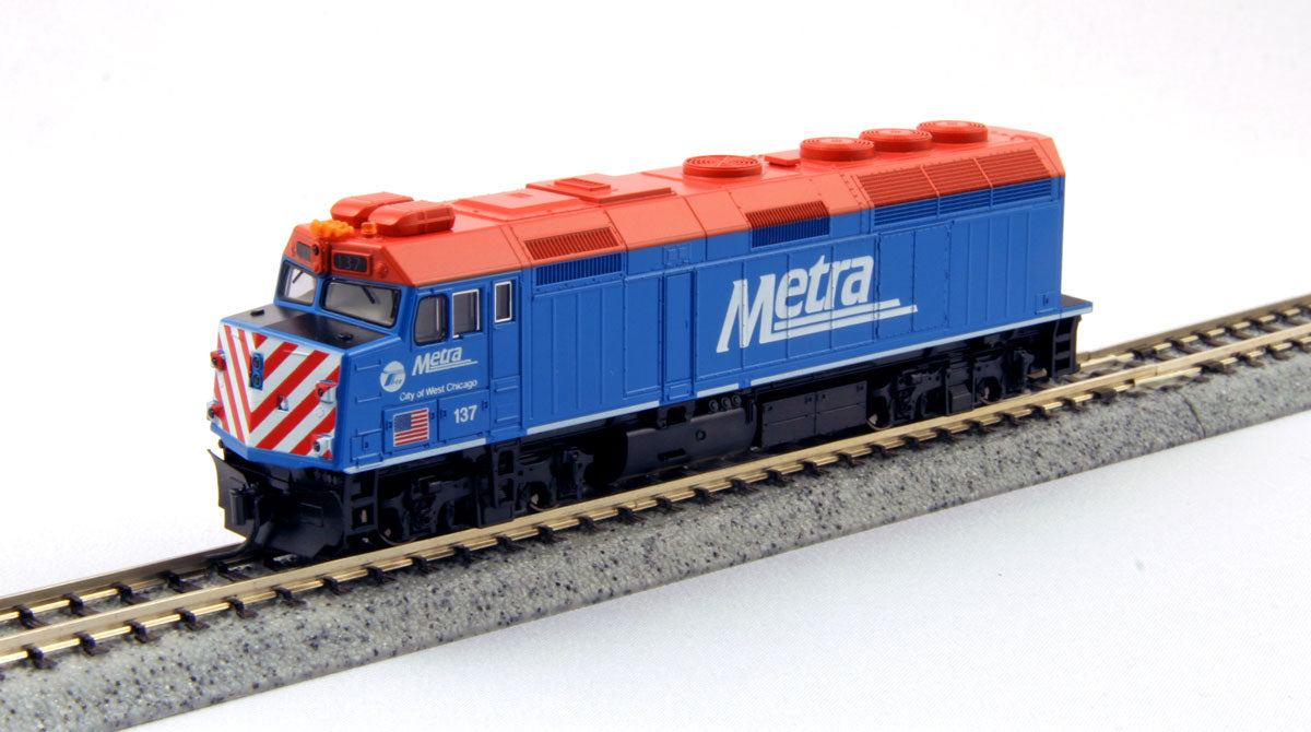 Kato 176-9101 N Scale Chicago Metra F40PH Diesel Locomotive #137