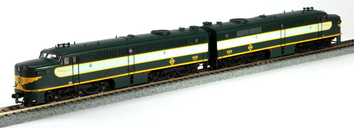 MTH 80-2086-0 HO Erie ALCO PA AA Diesel Locomotive DCC Ready #854/858
