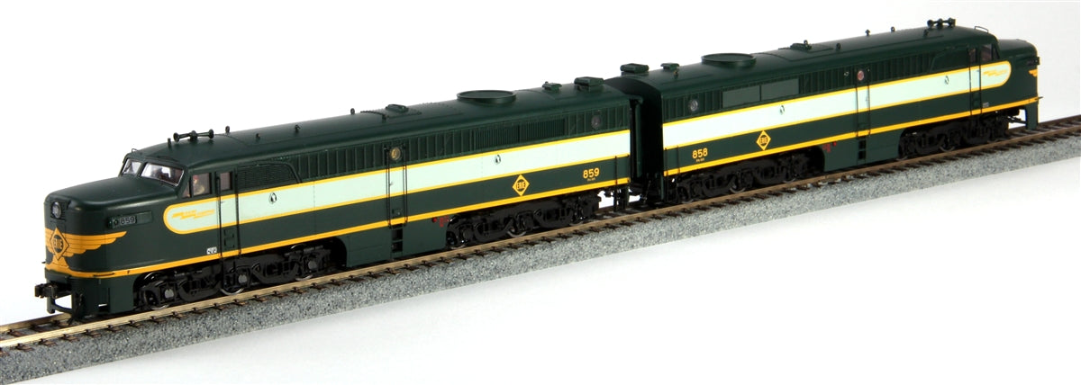 MTH 80-2086-0 HO Erie ALCO PA AA Diesel Locomotive DCC Ready #854/858