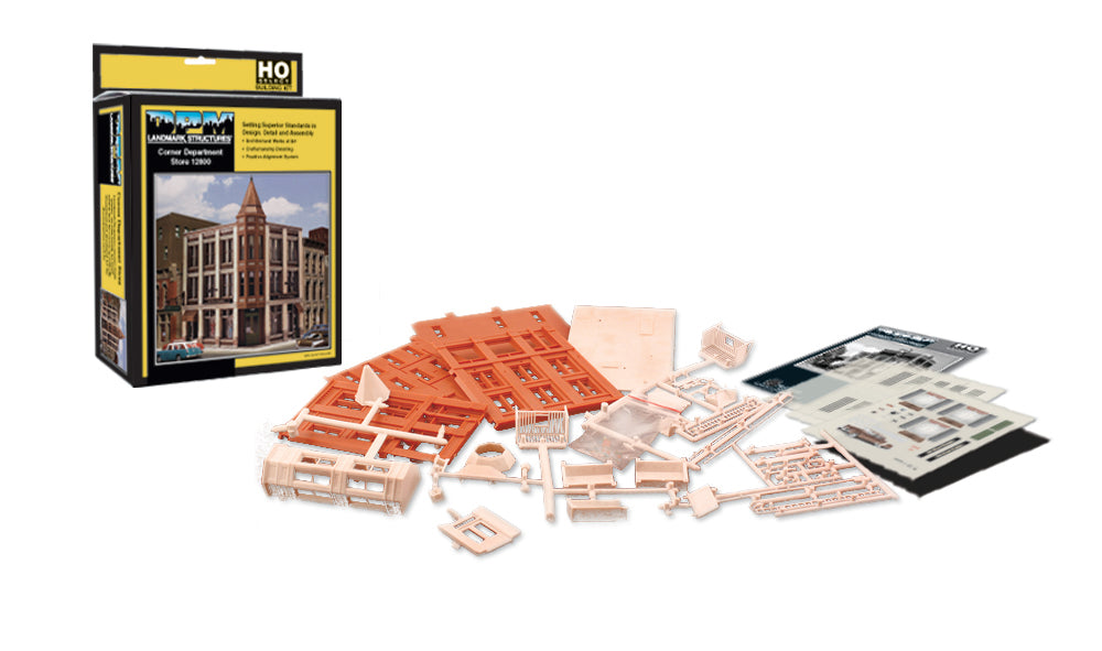 DPM 12800 HO Scale Corner Department Store Kit