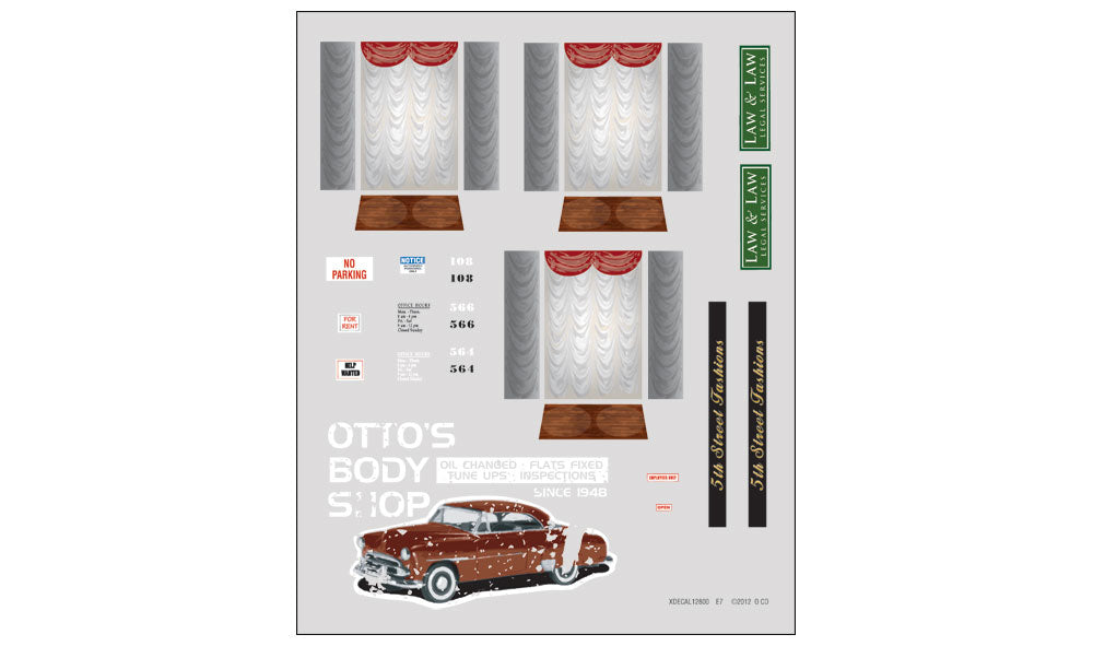 DPM 12800 HO Scale Corner Department Store Kit