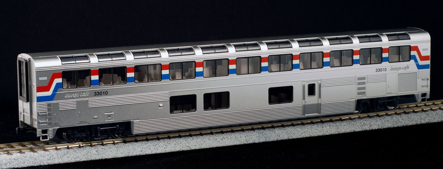 Kato 35-6062 HO Scale Amtrak Superliner Lounge - Phase III #33010