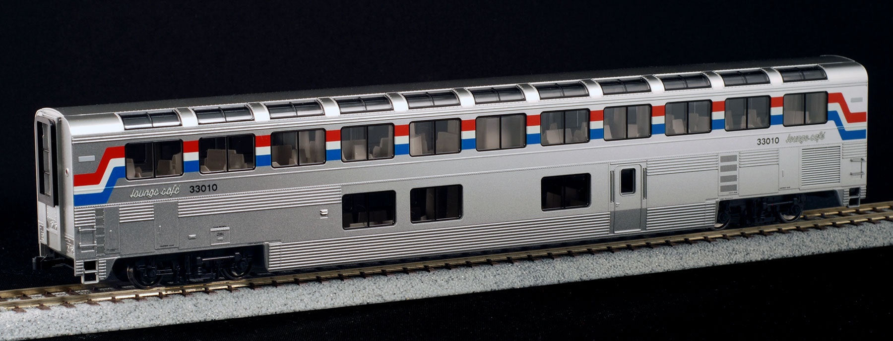 Kato 35-6062 HO Scale Amtrak Superliner Lounge - Phase III #33010