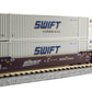 Kato 106-6167 N BNSF MAXI-IV 53' Stack Car w/Swift Container #254000 Set NIB