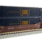 Kato 106-6169 N AOK MAXI-IV 53' Stack Car 3pk #55353 w/CSX Containers NIB