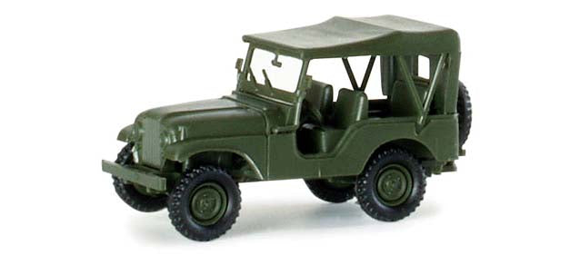 Herpa 741323 HO Roco Mini Tanks - Willy's Jeep M38 A1