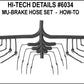 Hi-Tech Details 331-6034 Diesel Locomotive Rubber MU & Brake Hose (Set of 16)