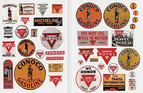 JL Innovative Design 239 HO Conoco Vintage Gas Station Signs 1930-1950 (38)