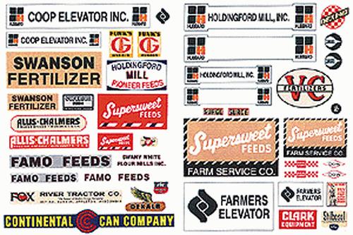 JL Innovative Design 383 HO Elevator, Feed and Seed Signs 1950-Present (44)