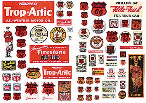 JL Innovative Design 487 HO Vintage Signs/Posters Phillips 1930-1950 (66)