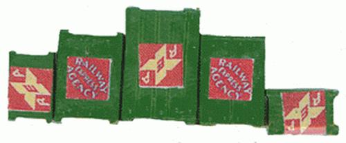 JL Innovative Design 723 HO Custom Deluxe Crates w/Railway Express Agency Labels