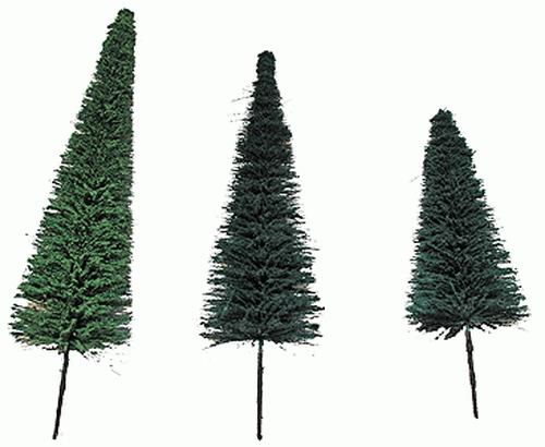 JMD Plastics 502 EvergreenTrees Conifer Green (Set of 10)