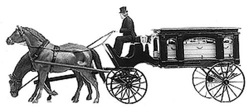 Jordan Products 360-106 HO Horse-Drawn Hearse - Kit (Plastic)