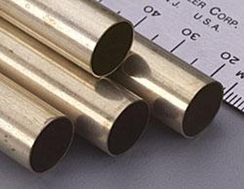 K&S 138 15/32" x 12"  Single Round Brass Tube
