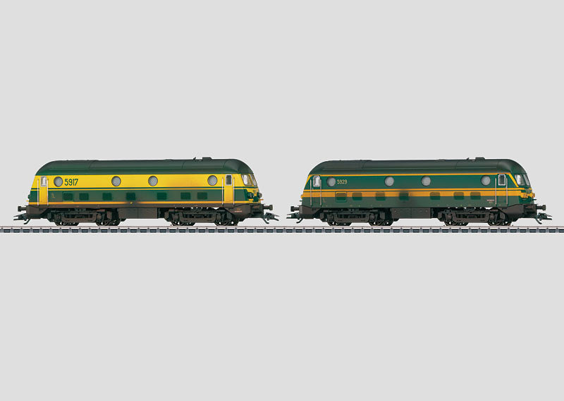 Marklin 37276 HO Belgian State Railways Class 59 Diesel Train Set w/Sound
