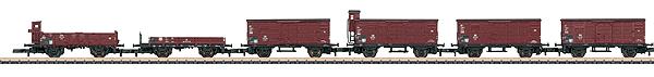Marklin 86601 Z German Federal Railroad DB Era III Freight Set (Set of 6)