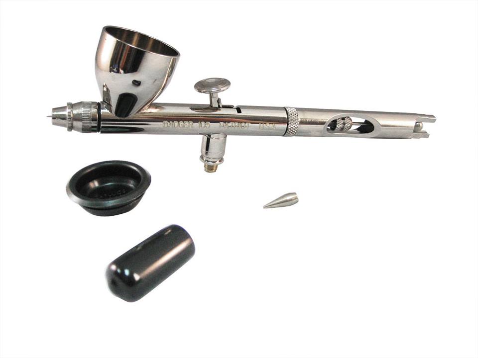 Badger 105-1 Model 105 Patriot Fine Airbrush with Extra Tip