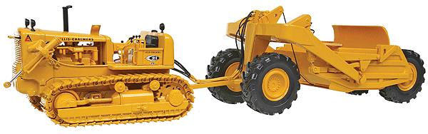First Gear 58-3153 1:50 Allis-Chalmers HD-21 Crawler with Ejector Scraper