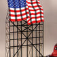 Miller Engineering 4071 HO/O Waving American Flag Animated Neon Billboard