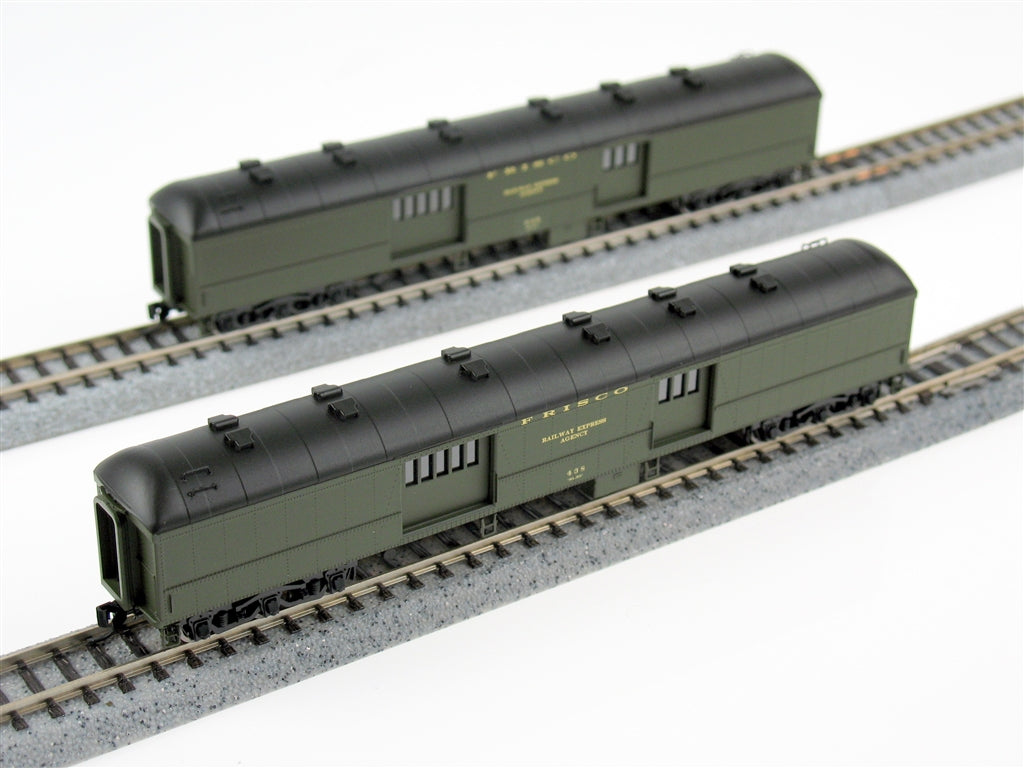 Wheels of Time 235TS N Scale Frisco Heavyweight 2 Car Passenger Set