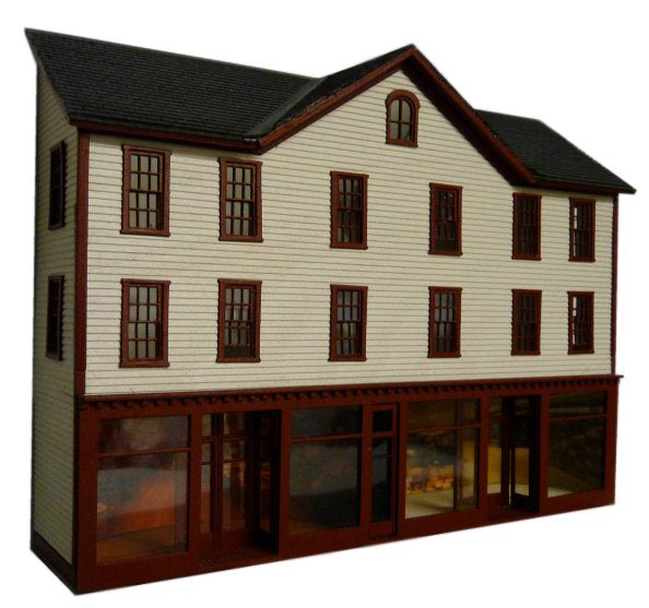 Branchline Trains 647 HO Scale HC''S Mercantile Background Laser-Art Kit