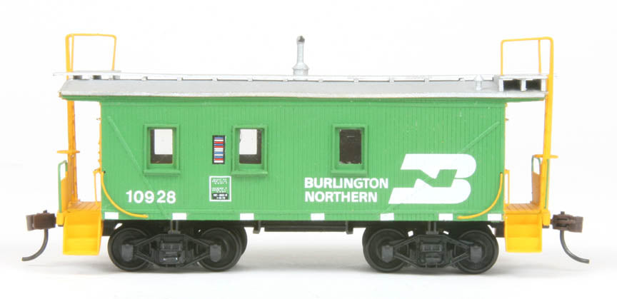 American Model Builders 877 Laser Art GN/BN Transfer Wood Caboose HO Scale Kit